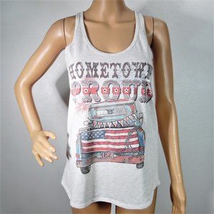 District Racer back American Flag Tank Top